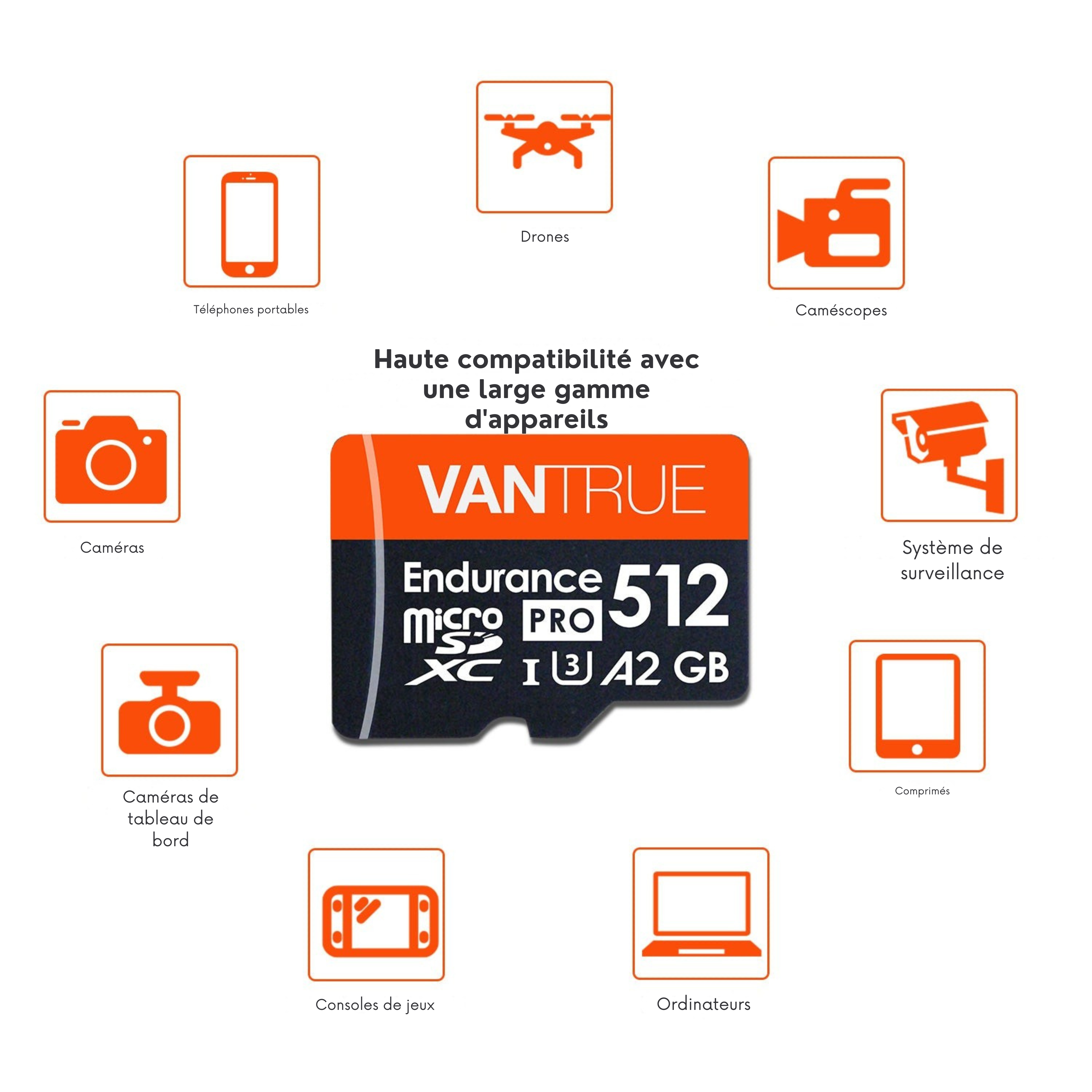 Carte microSD Vantrue 64 GB