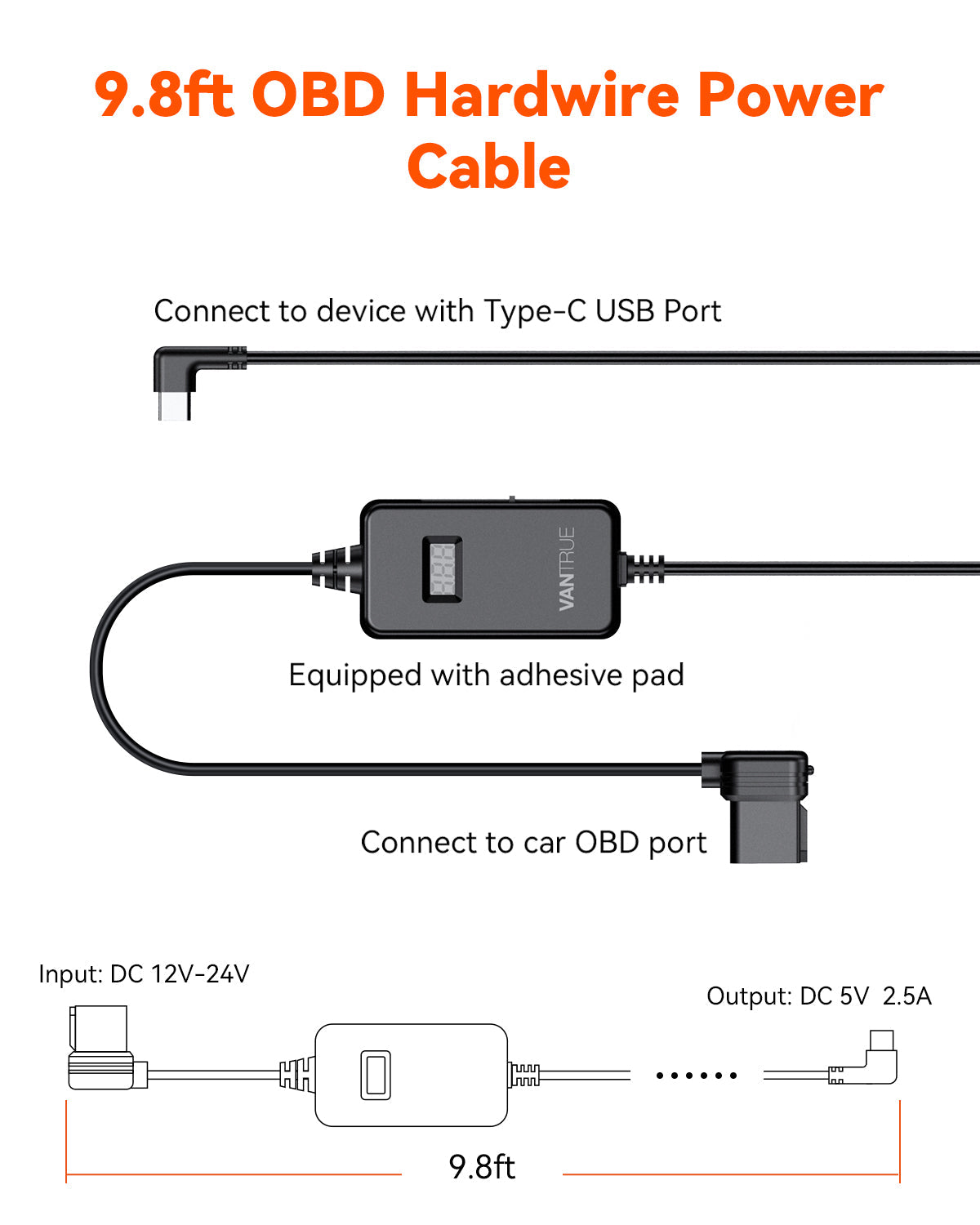 Câble de raccordement pour prise OBD