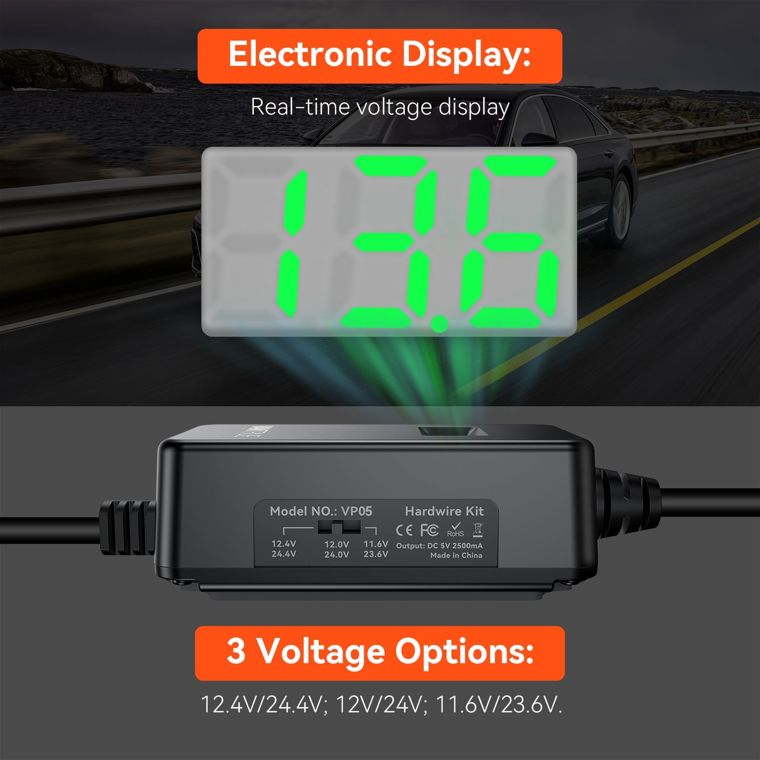 Câble de raccordement boites à fusibles avec affichage de tension